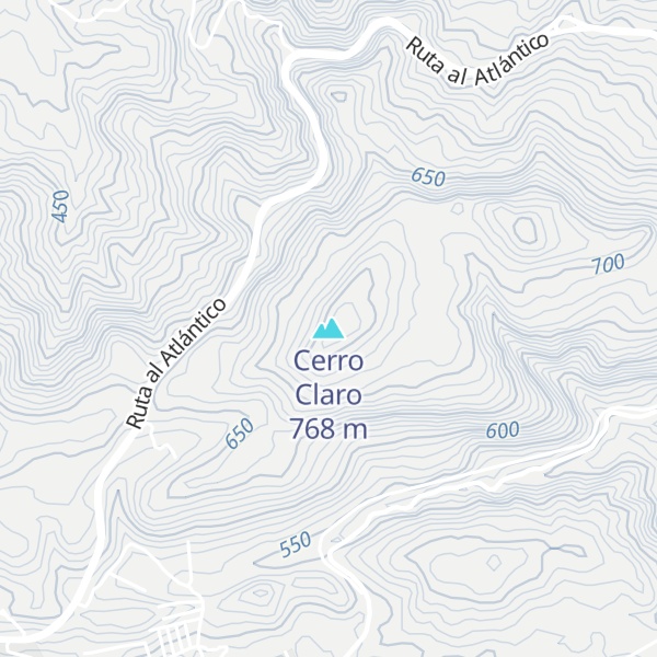 Map of Cerro Claro