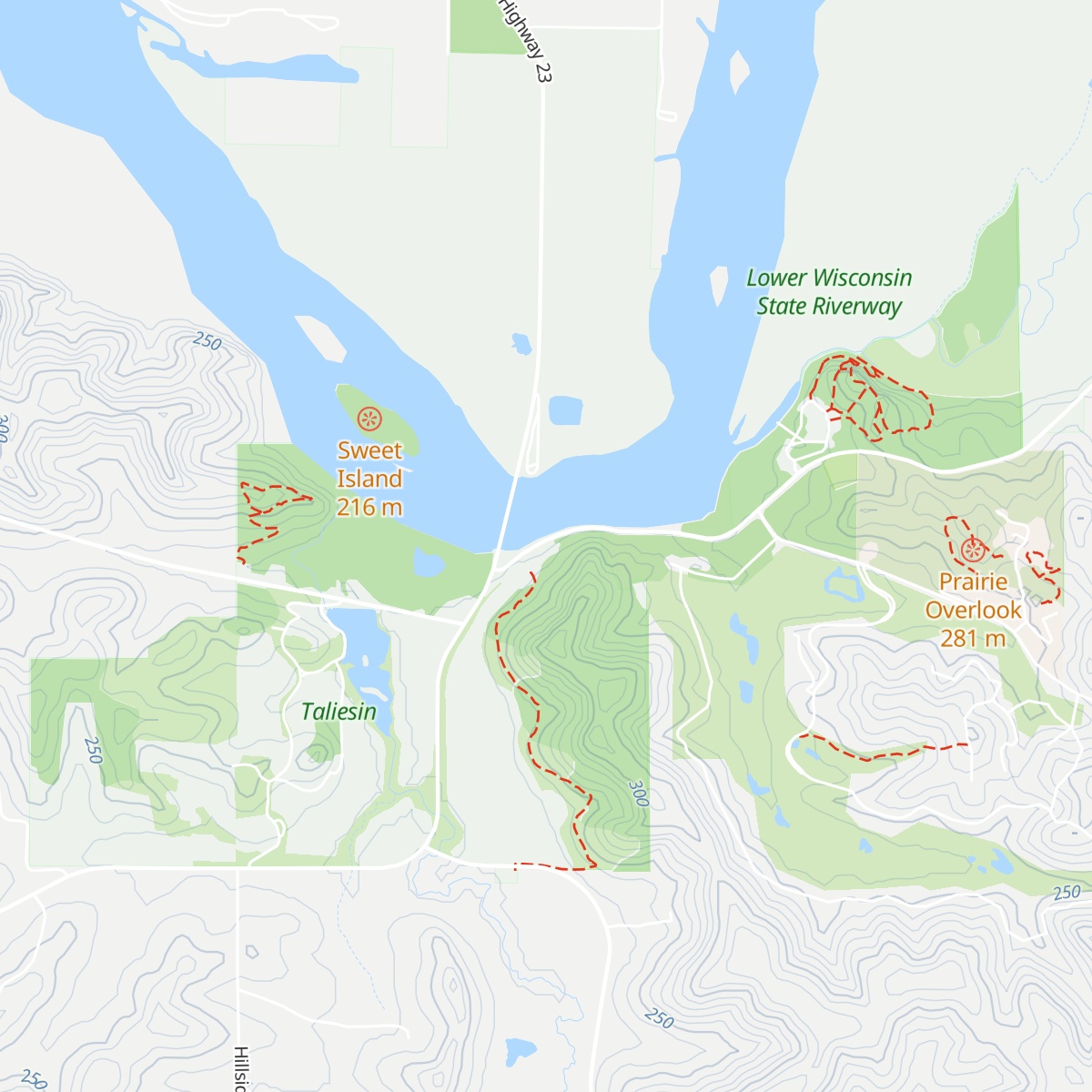 Frank Lloyd Wright Visitor Center map