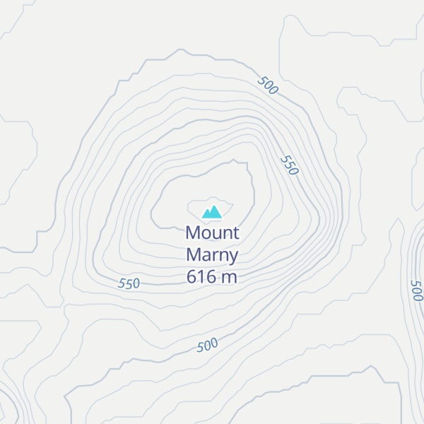 Map of Mount Marny
