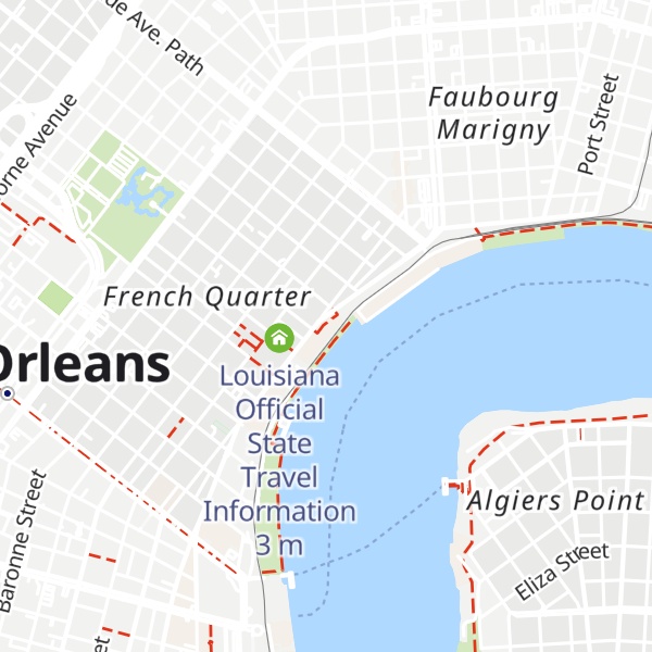 Map of New Orleans Jazz National Historical Park