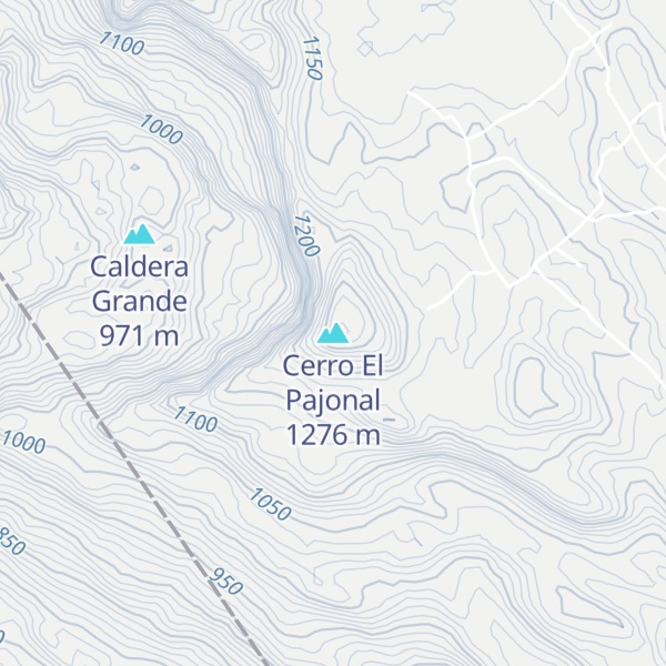 Map of Cerro El Pajonal