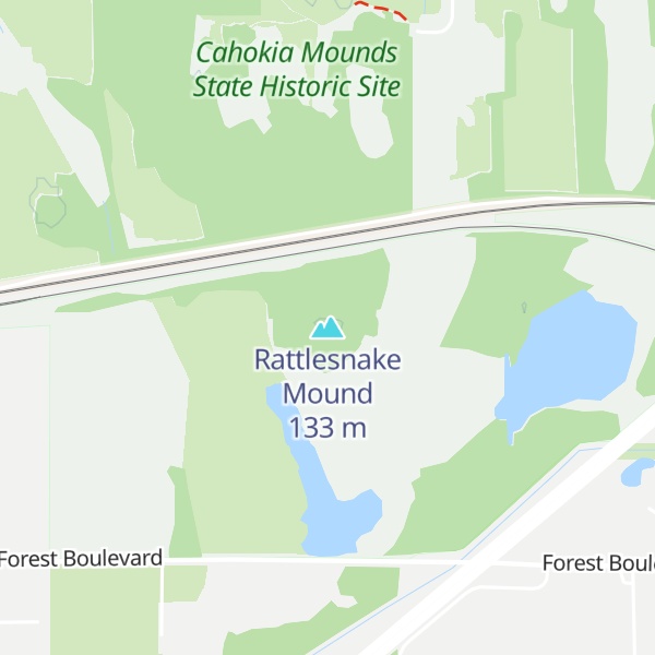 Map of Rattlesnake Mound