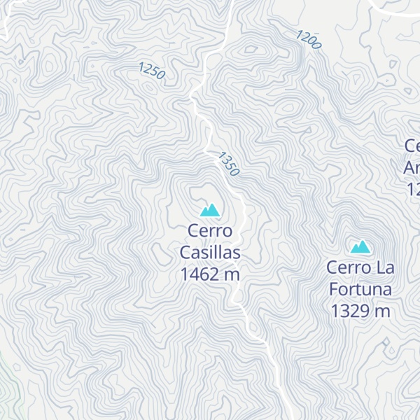 Map of Cerro Casillas