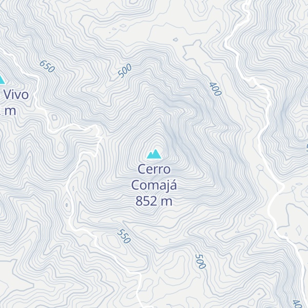 Map of Cerro Comajá