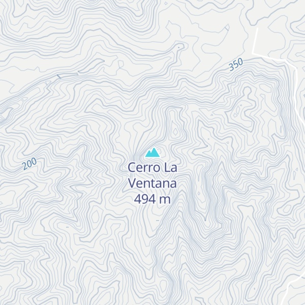 Map of Cerro La Ventana
