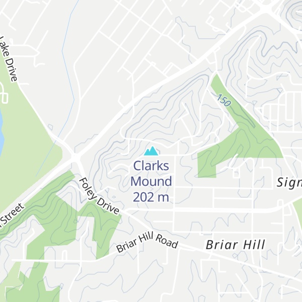 Map of Clarks Mound