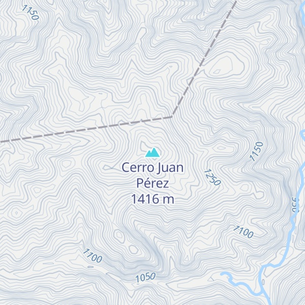 Map of Cerro Juan Pérez