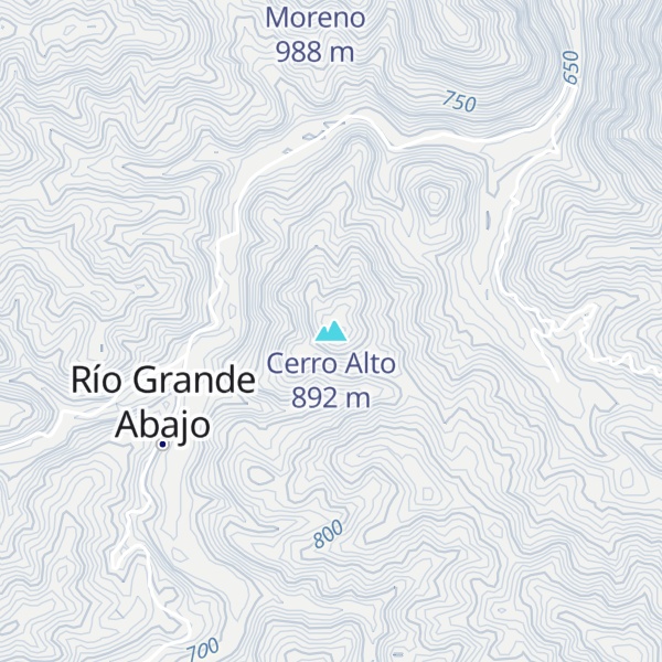 Map of Cerro Alto