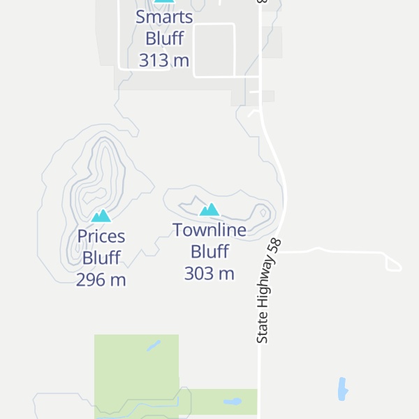 Map of Townline Bluff