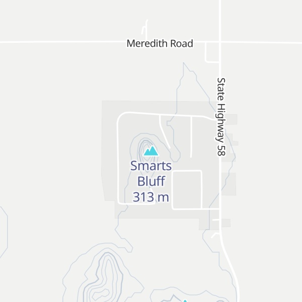 Map of Smarts Bluff