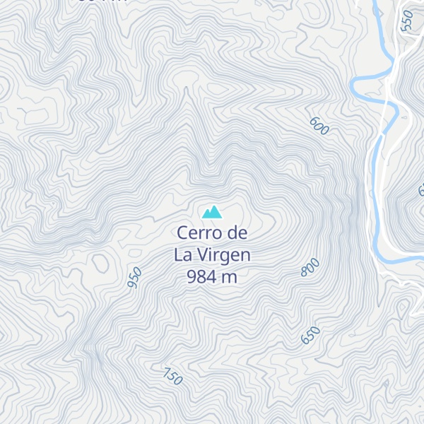 Map of Cerro de La Virgen
