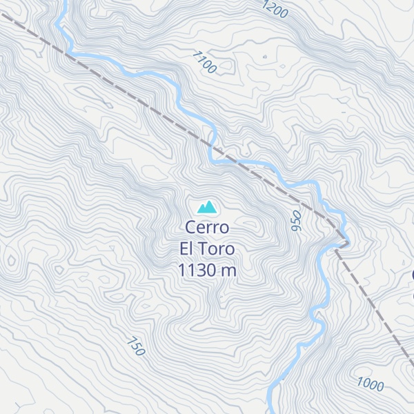 Map of Cerro El Toro