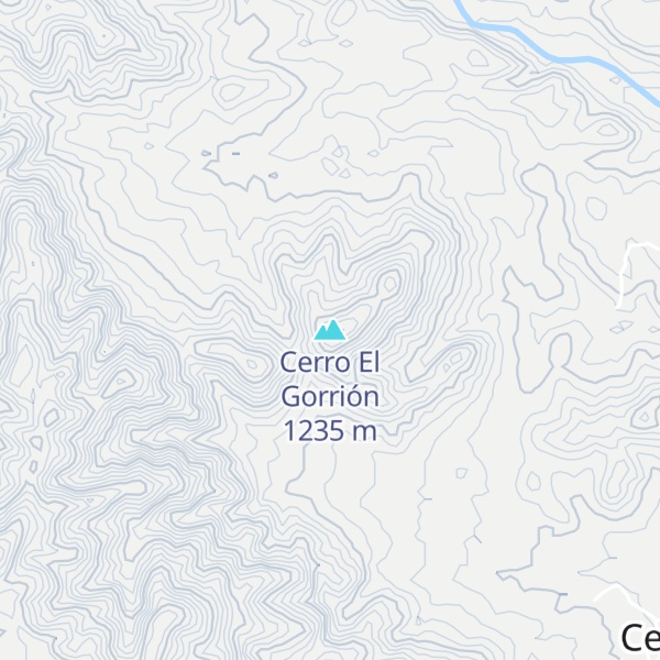 Map of Cerro El Gorrión