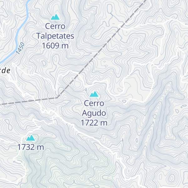 Map of Cerro Agudo