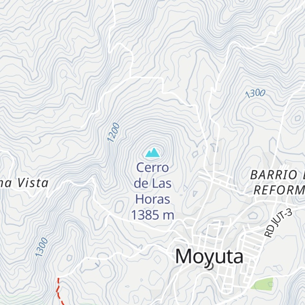 Map of Cerro de Las Horas