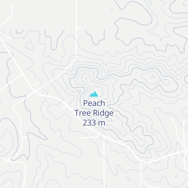 Map of Peach Tree Ridge