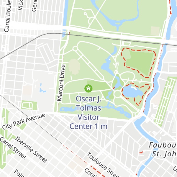Map of Oscar J. Tolmas Visitor Center