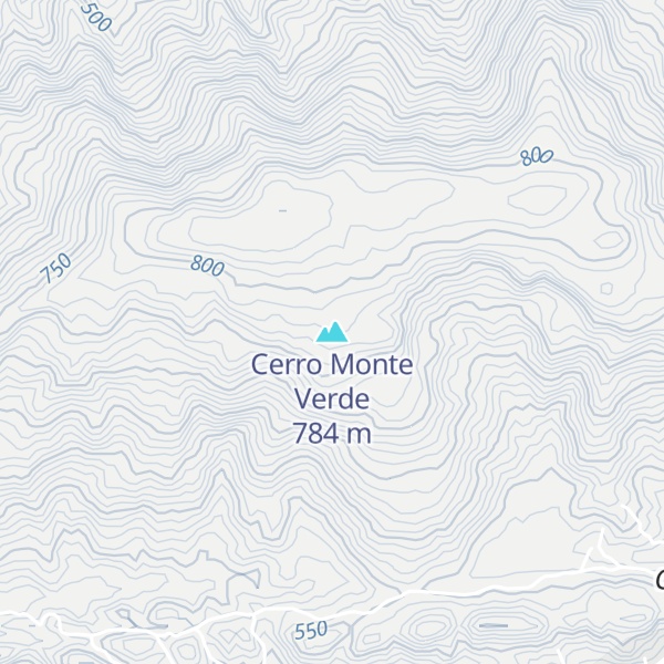 Map of Cerro Monte Verde