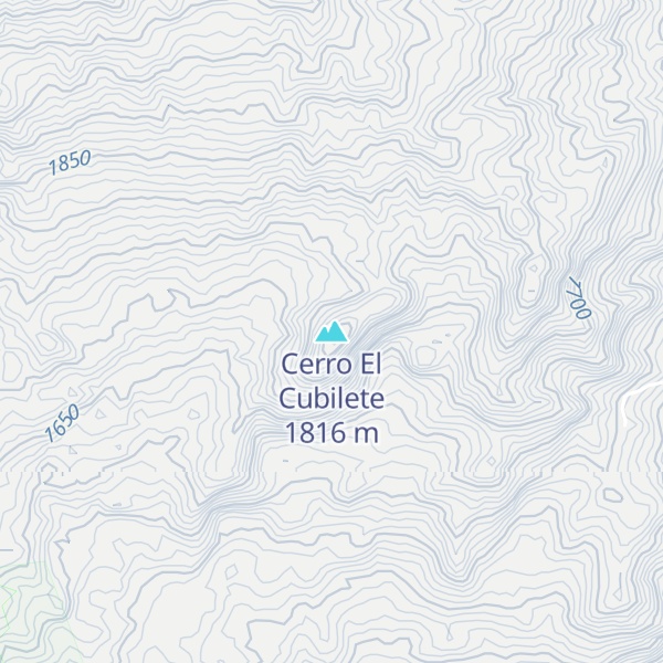 Map of Cerro El Cubilete
