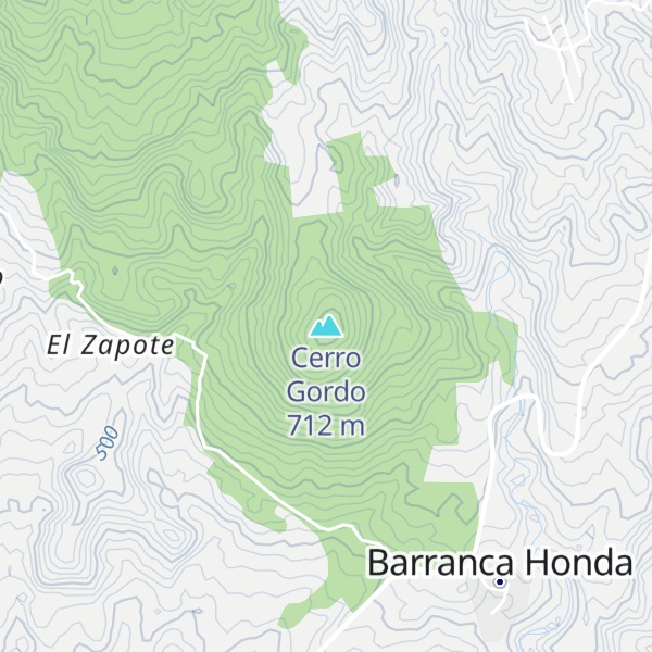 Map of Cerro Gordo