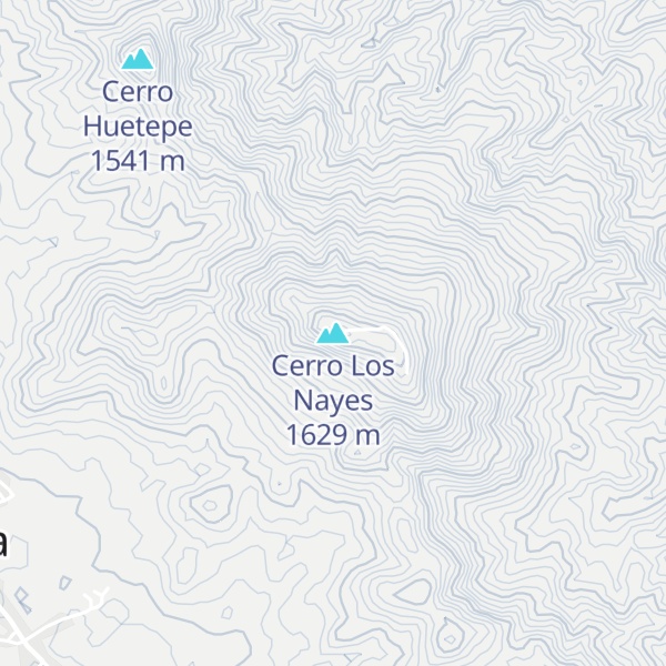 Map of Cerro Los Nayes