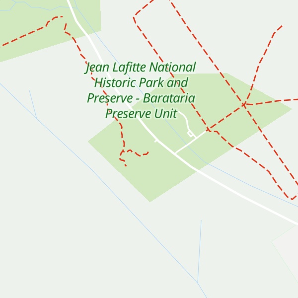 Map of Jean Lafitte National Historical Park and Preserve Visitor Center