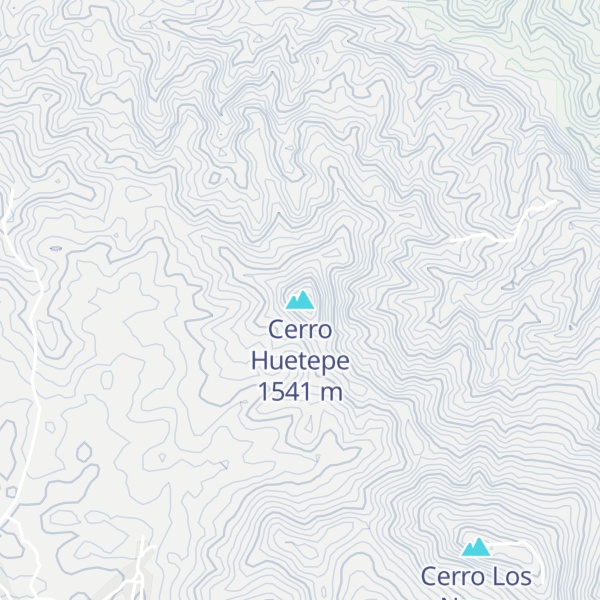 Map of Cerro Huetepe