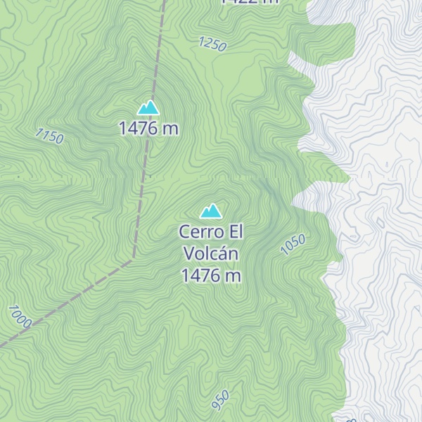 Map of Cerro El Volcán