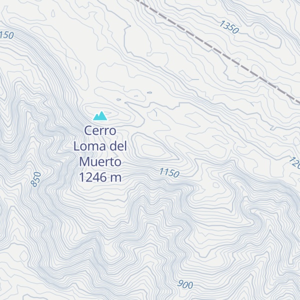 Map of Cerro Caballo Blanco