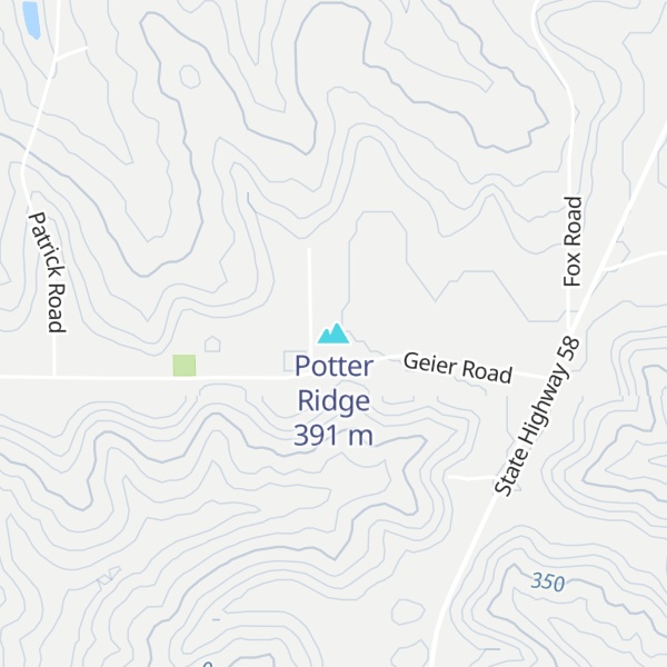 Map of Potter Ridge