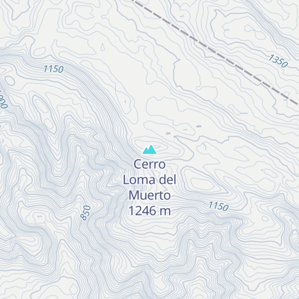 Map of Cerro Loma del Muerto