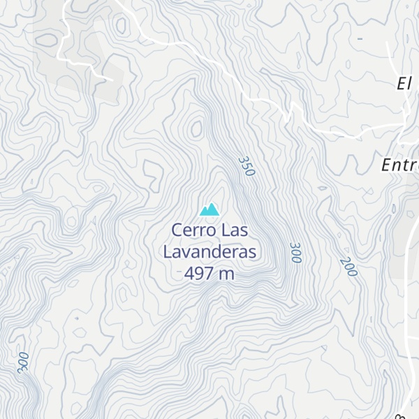 Map of Cerro Las Lavanderas
