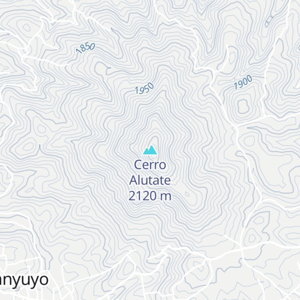 Map of Cerro Alutate