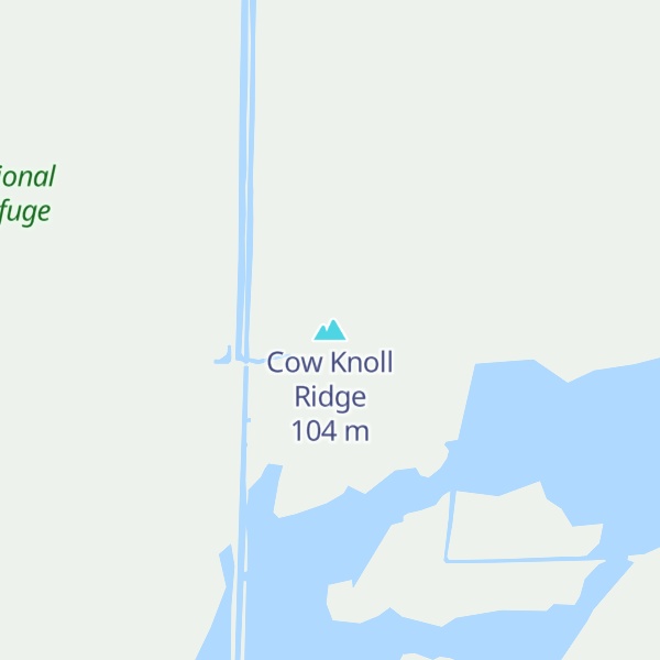 Map of Cow Knoll Ridge