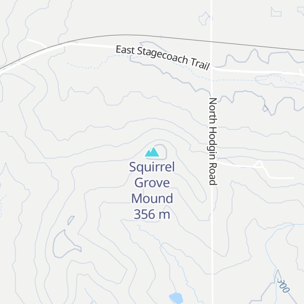 Map of Squirrel Grove Mound