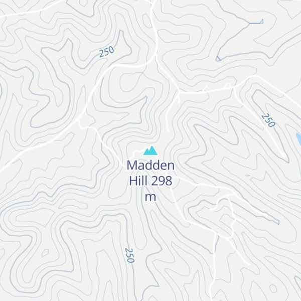 Map of Madden Hill