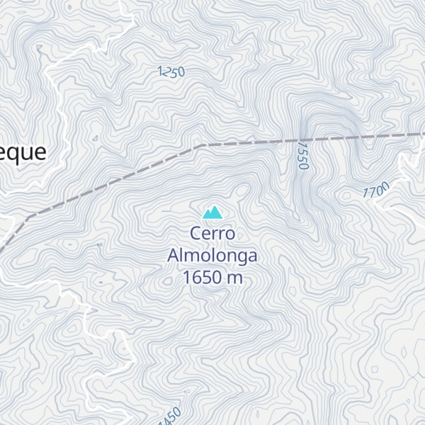 Map of Cerro Almolonga