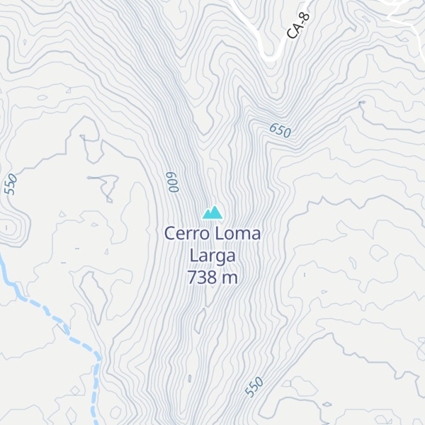 Map of Cerro Loma Larga