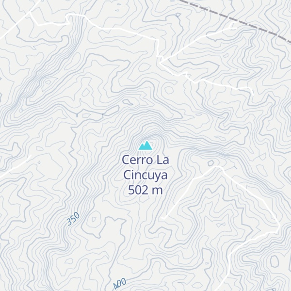Map of Cerro La Cincuya