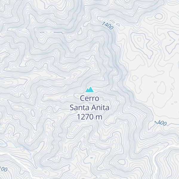 Map of Cerro Santa Anita