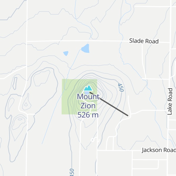 Map of Mount Zion