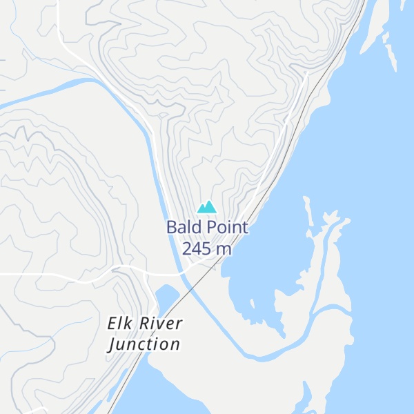 Map of Bald Point