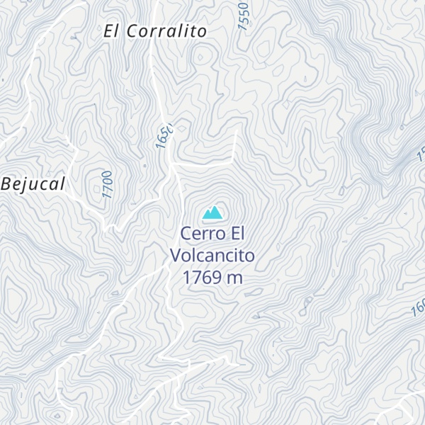 Map of Cerro El Volcancito