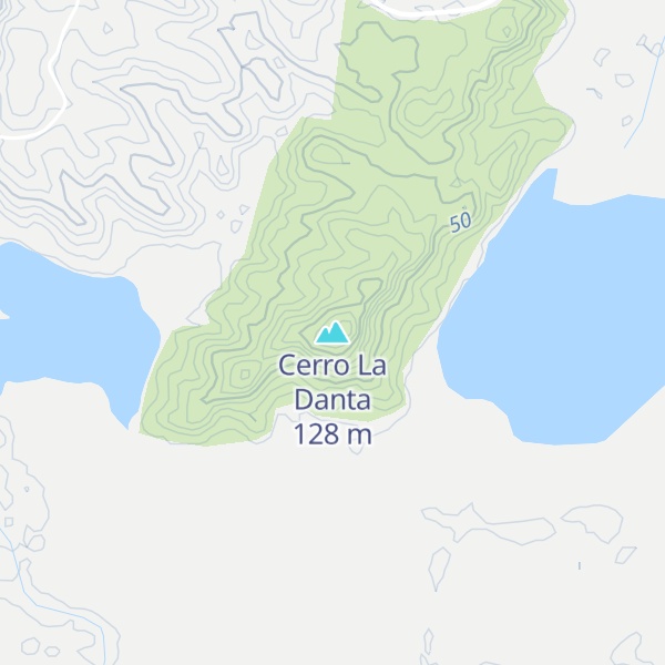 Map of Cerro La Danta