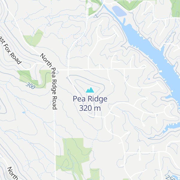 Map of Pea Ridge