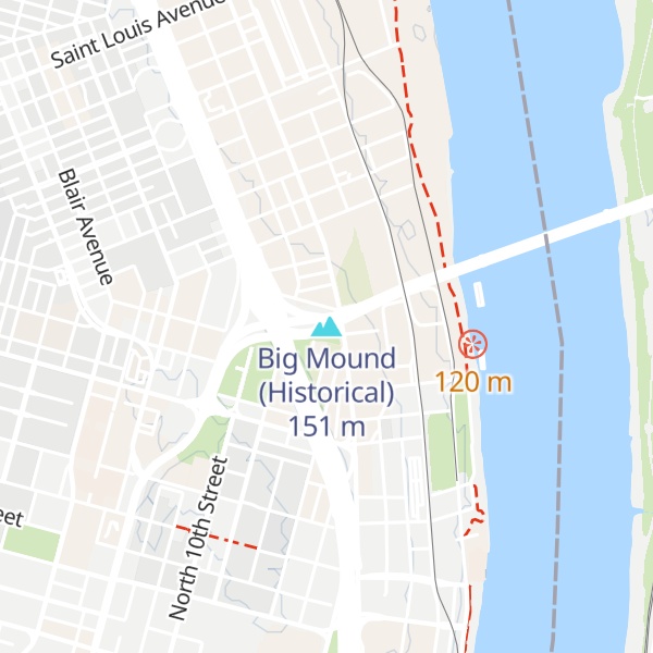 Map of Big Mound (Historical)