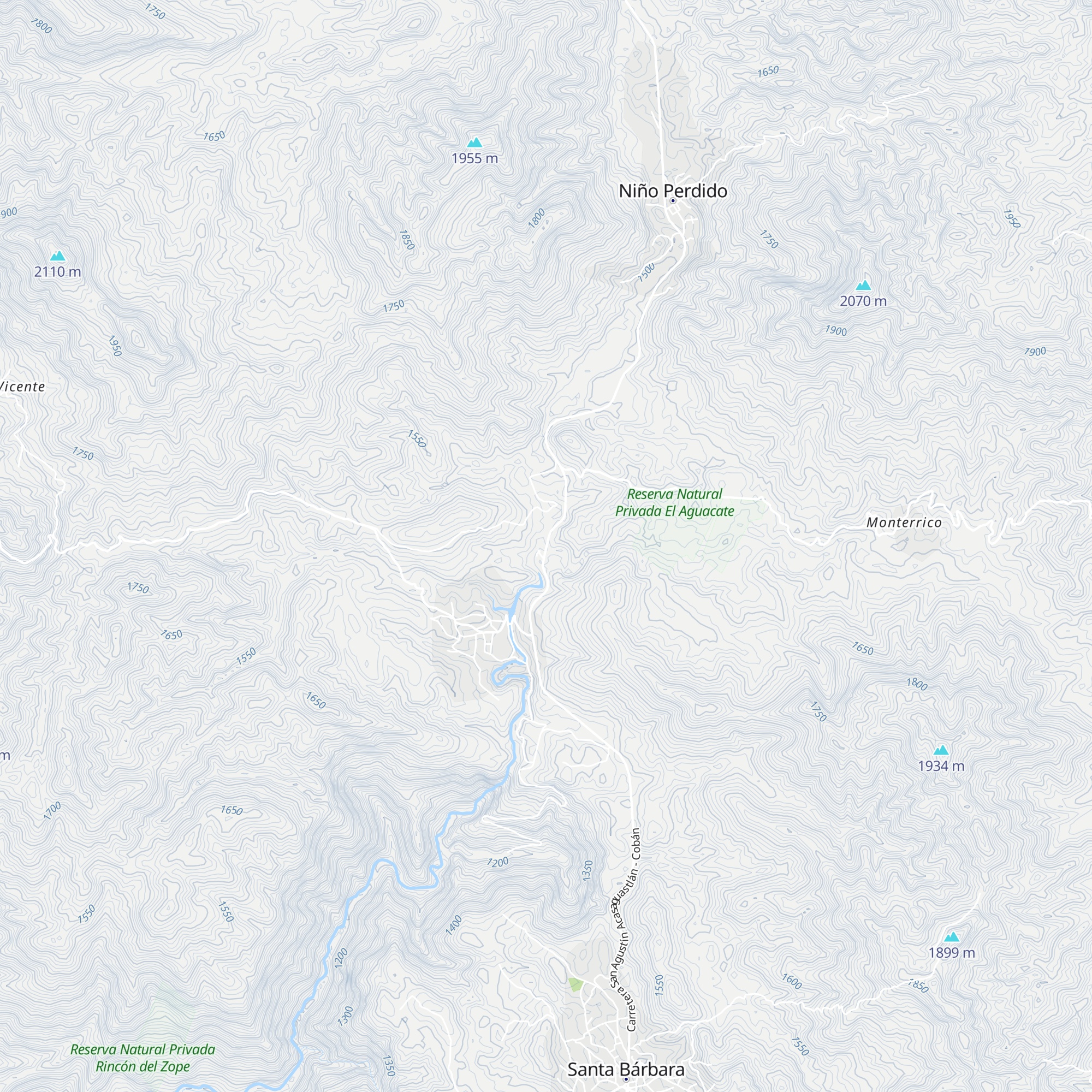 Hacienda Rio Escondido map