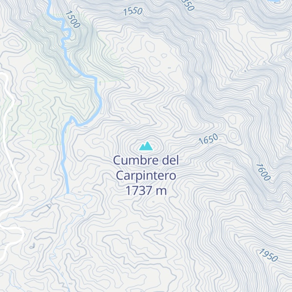 Map of Cumbre del Carpintero