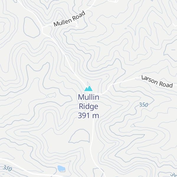 Map of Mullin Ridge
