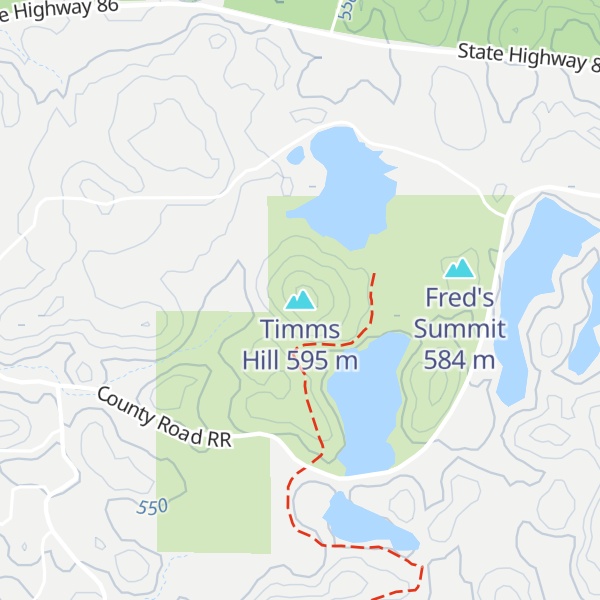 Map of Timms Hill